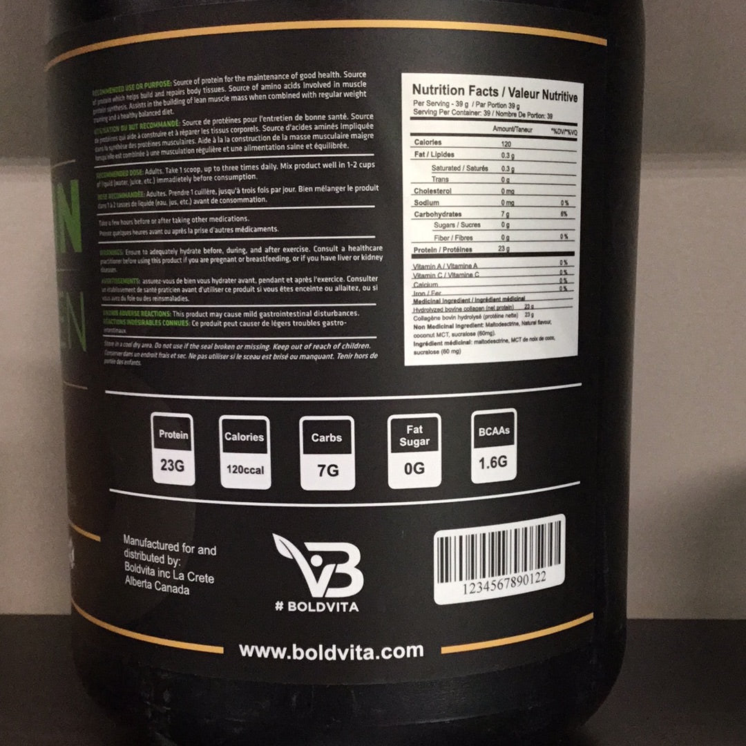 Boldvita Protein Collagen - Vanilla - 39 Servings