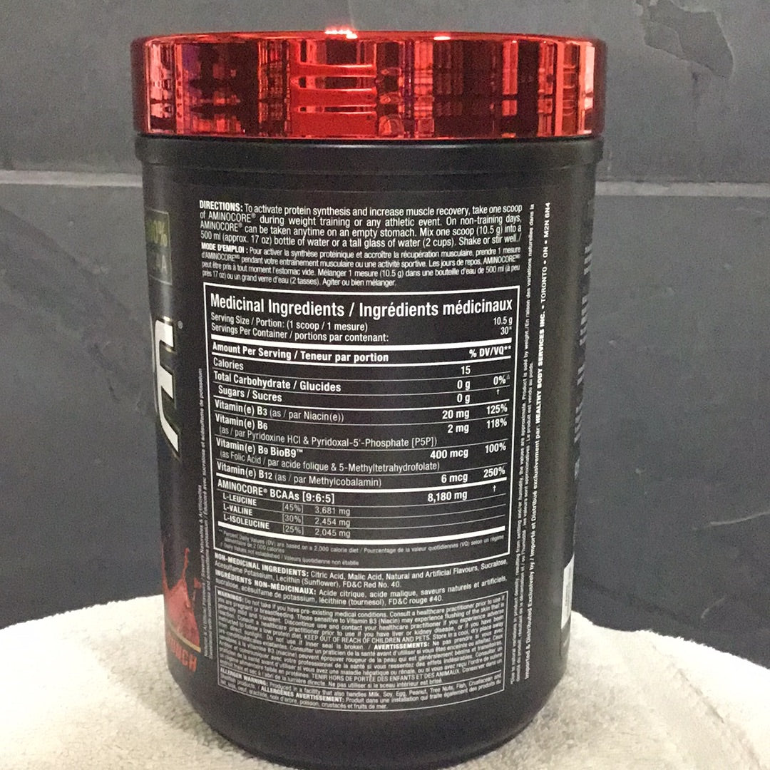 Allmax Aminocore BCAA- Fruit Punch- 30 Servings