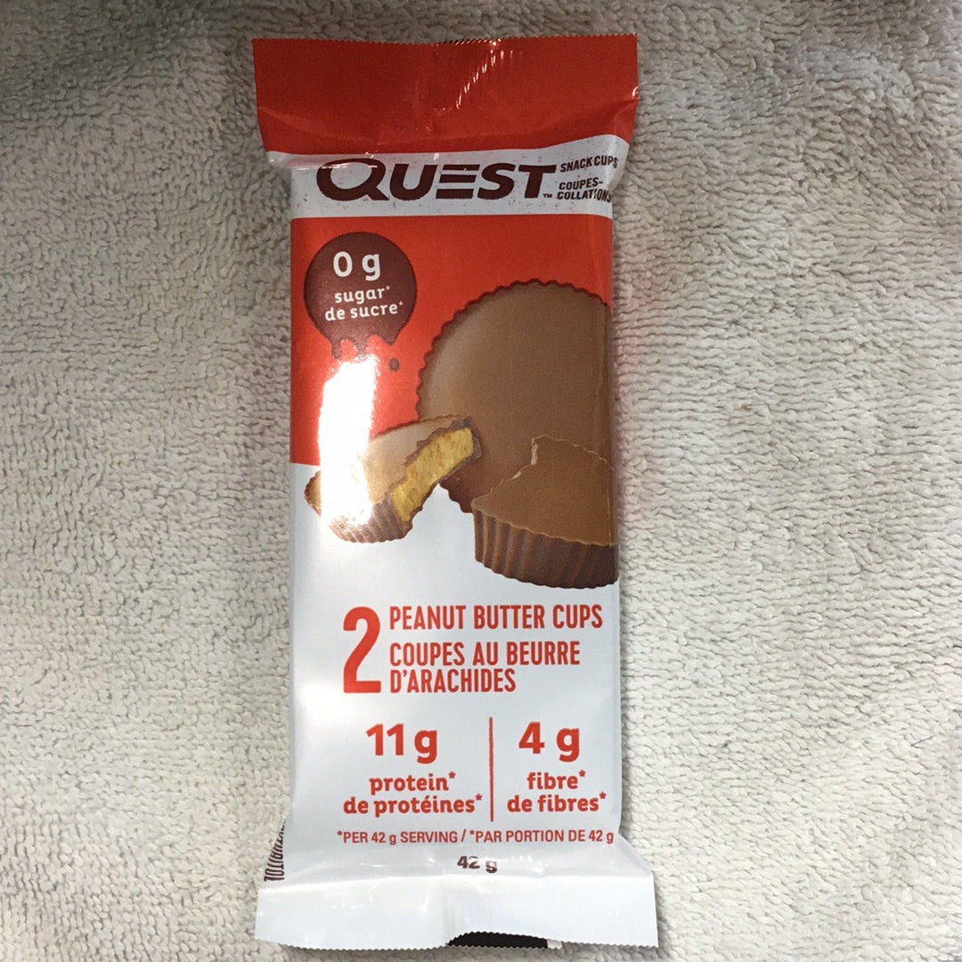 Quest Snack Cups- 2 Peanut Butter Cups- 11g Protein