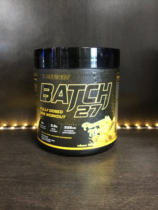Batch 27 fully dosed pre workout - pineapple mango