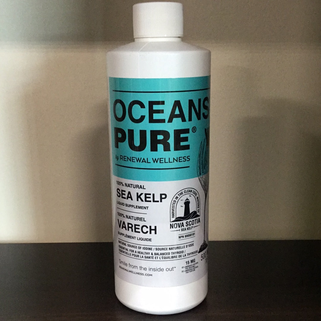 Oceans Pure by Renewal Wellness- 100% Natural Sea Kelp Liquid Supplement- 500 ml