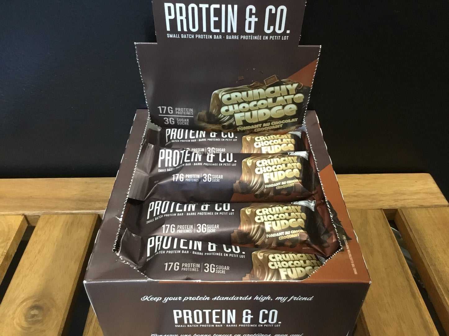 Protein & CO. - crunchy chocolate fudge 17g protein