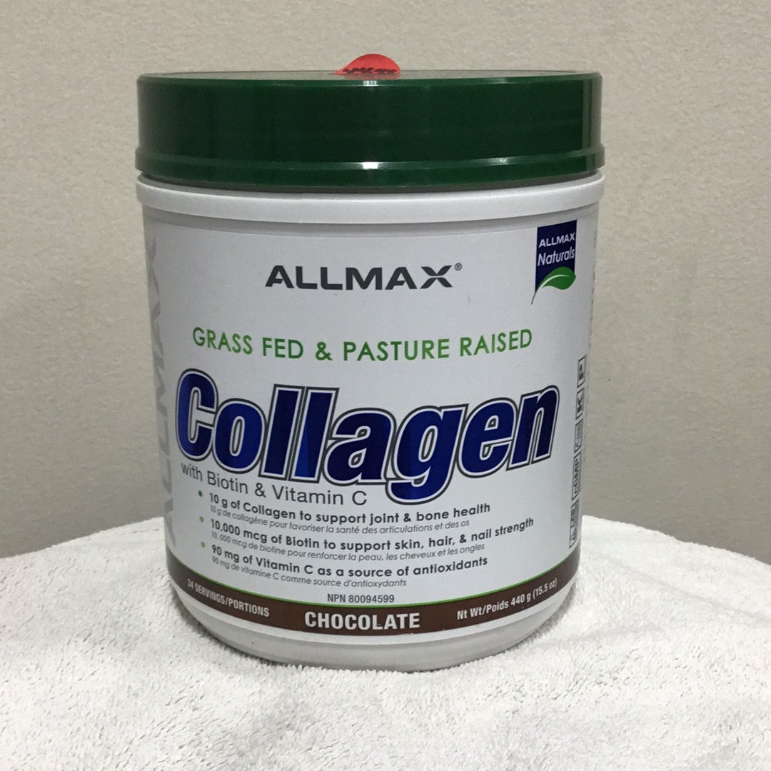 Allmax Collagen w/ Biotin & Vitamin C 44 Servings Chocolate