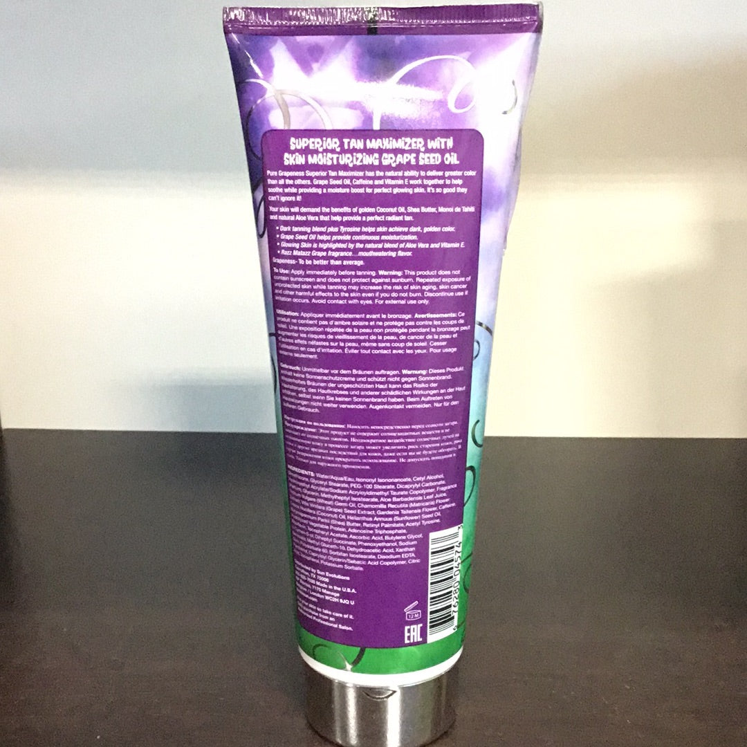 Fiesta Sun- Pure Grapeness- Superior Tan Maximizer with Skin Moisturizing Grape Seed Oil- 236ml