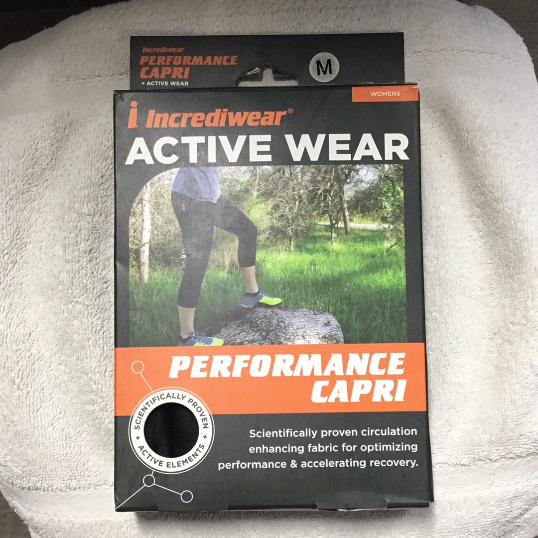 Incrediwear Active Wear- Performance Capri- Women’s M