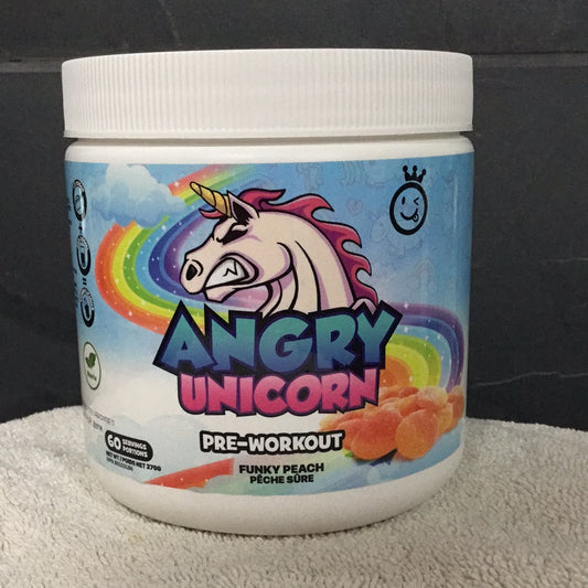 Yummy Sports Angry Unicorn Pre-workout- Funky Peach- 60 Servings
