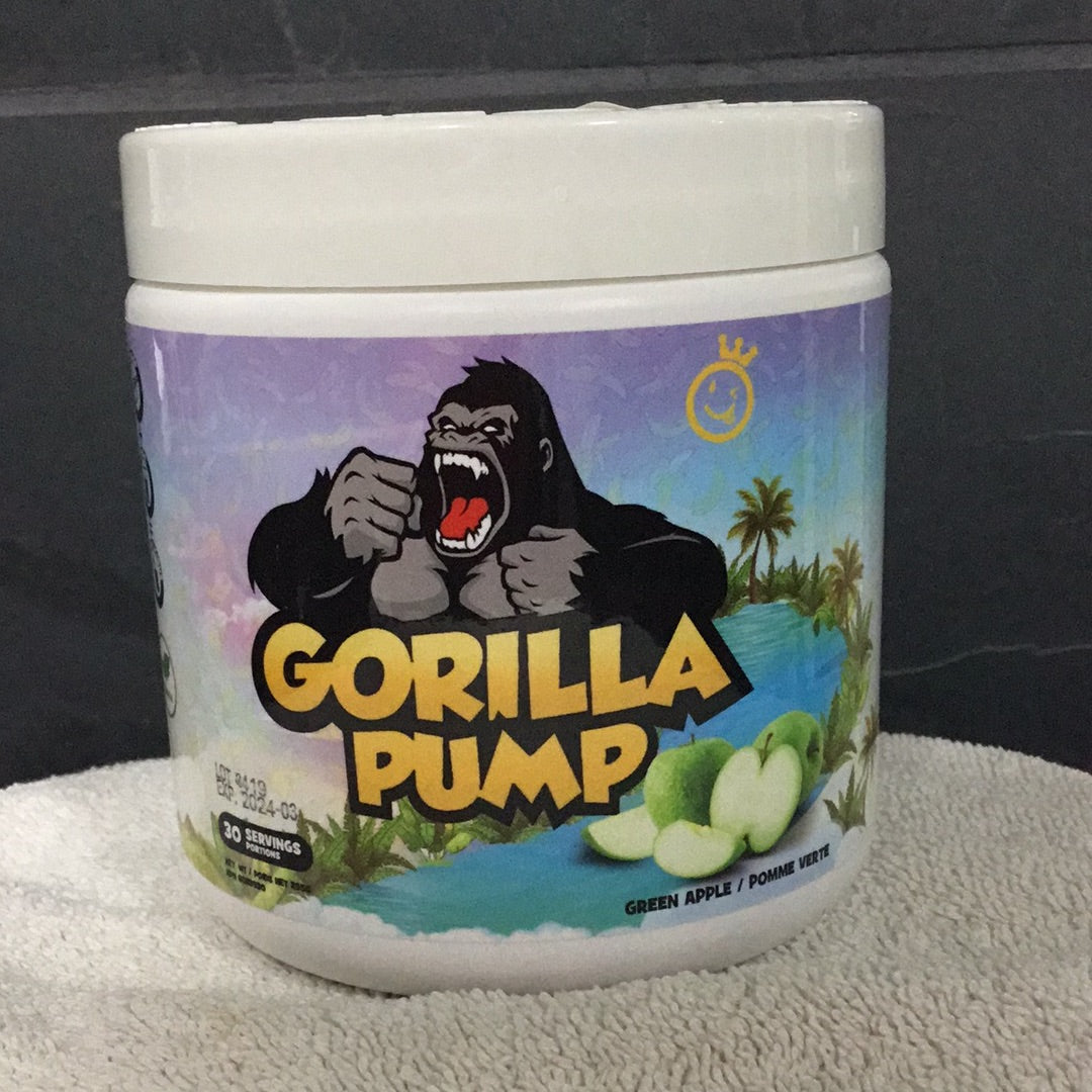 Yummy Sports Gorilla Pump Pre-workout- Green Apple- 30 Servings