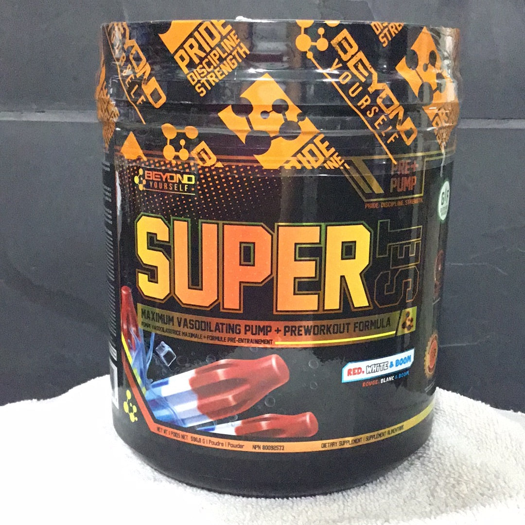 Beyond Yourself Super Set Pre-workout- Red, White & Boom- 40 Servings