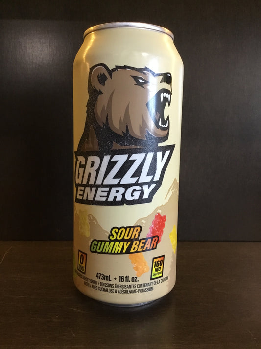 Grizzly energy- sour gummy bears