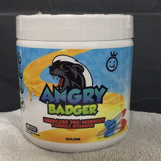 Yummy Sports Angry Badger Pre-workout- Ziclone- 40 Servings