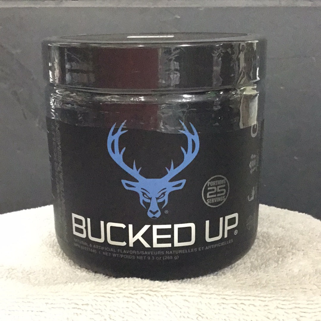 Bucked Up Pre-workout- Blue Raz- 25 Servings
