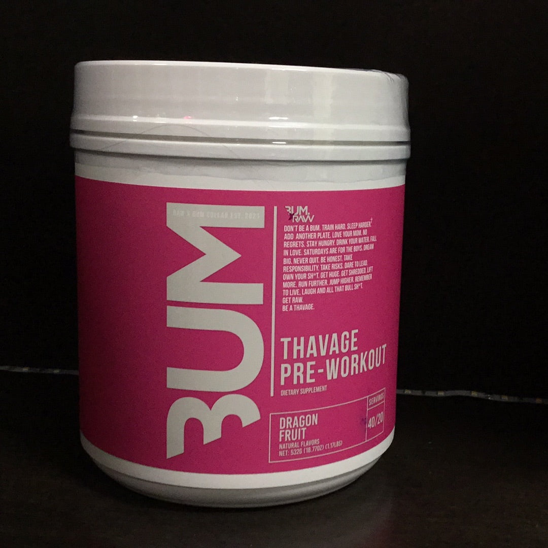 Bum Energy - Pre Workout Dragon Fruit