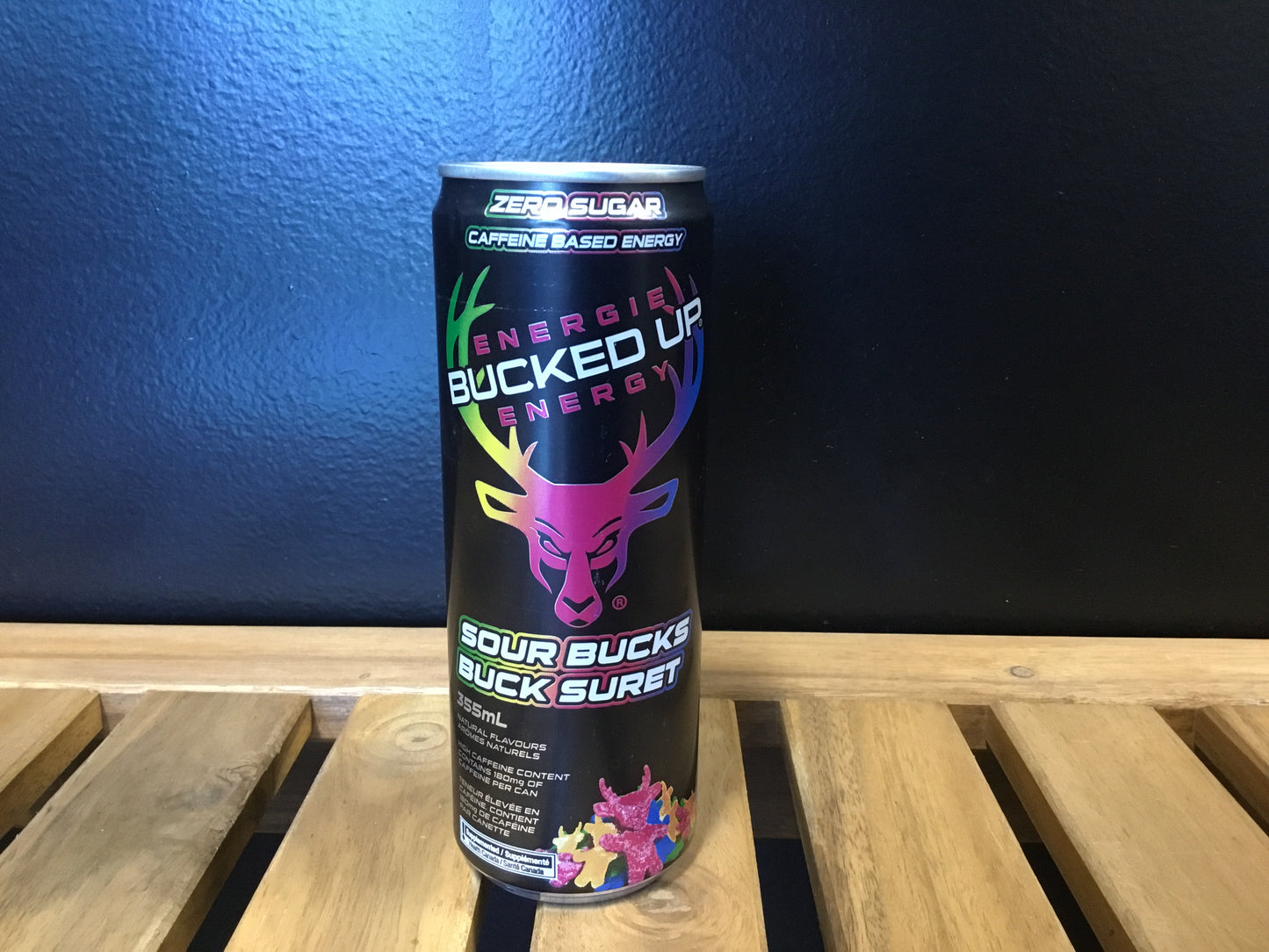 Bucked up energy drink- sour bucks 180mg caffeine