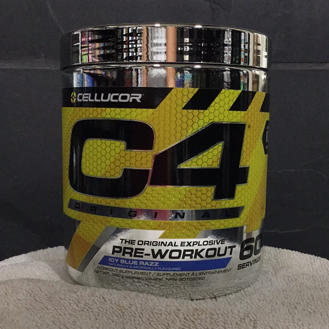 C4 Original Pre-workout- Icy Blue Razz- 60 Serving