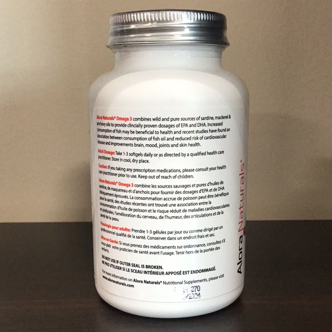 Alora Naturals- Omega 3- 90 Softgels