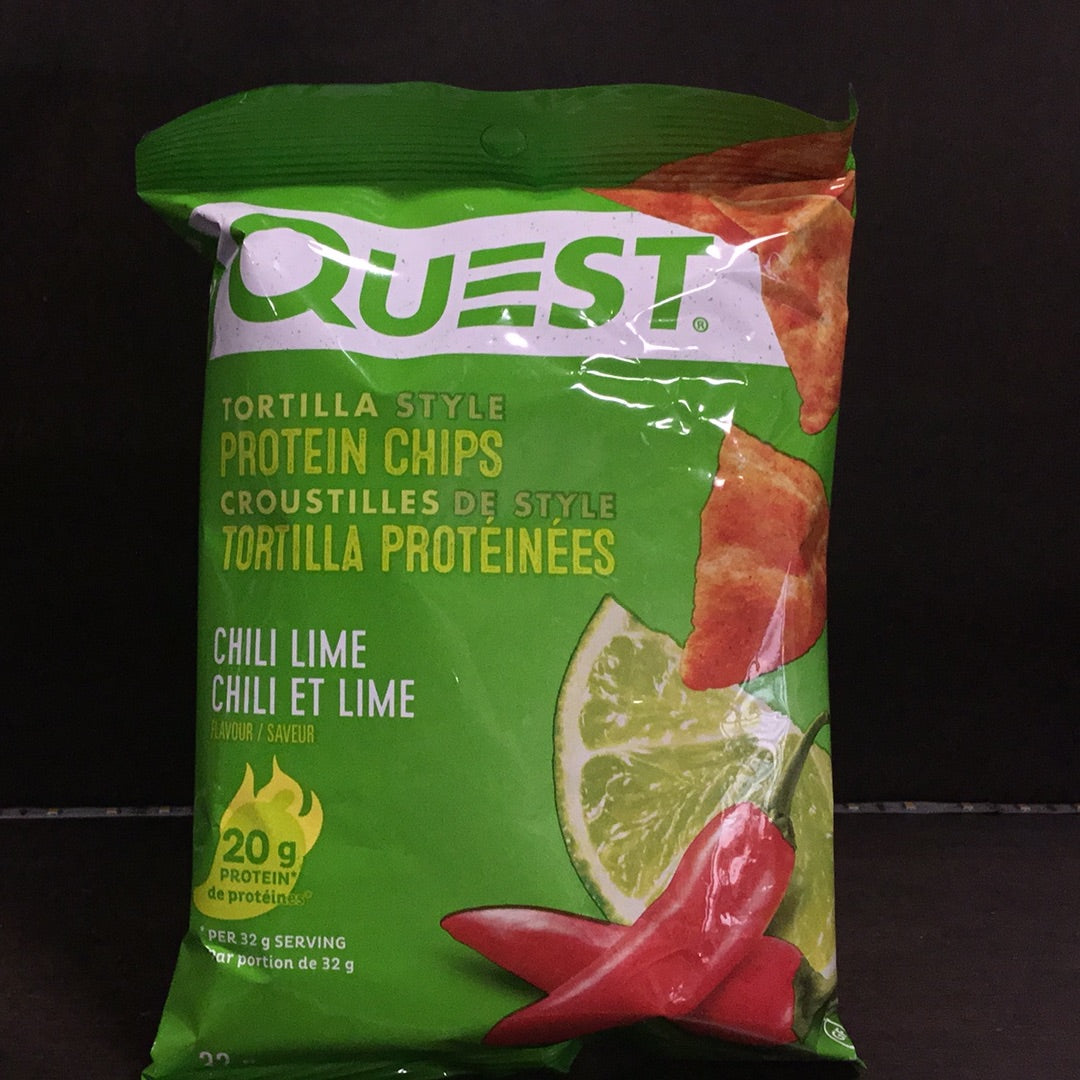 Quest tortilla style protein chips- Chili Lime-20g protein