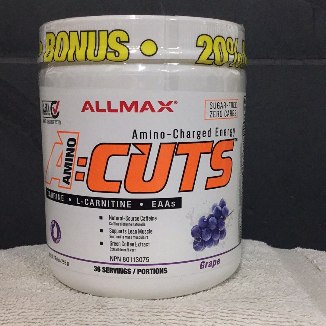 Allmax Amino Cuts- Grape- 36 Servings