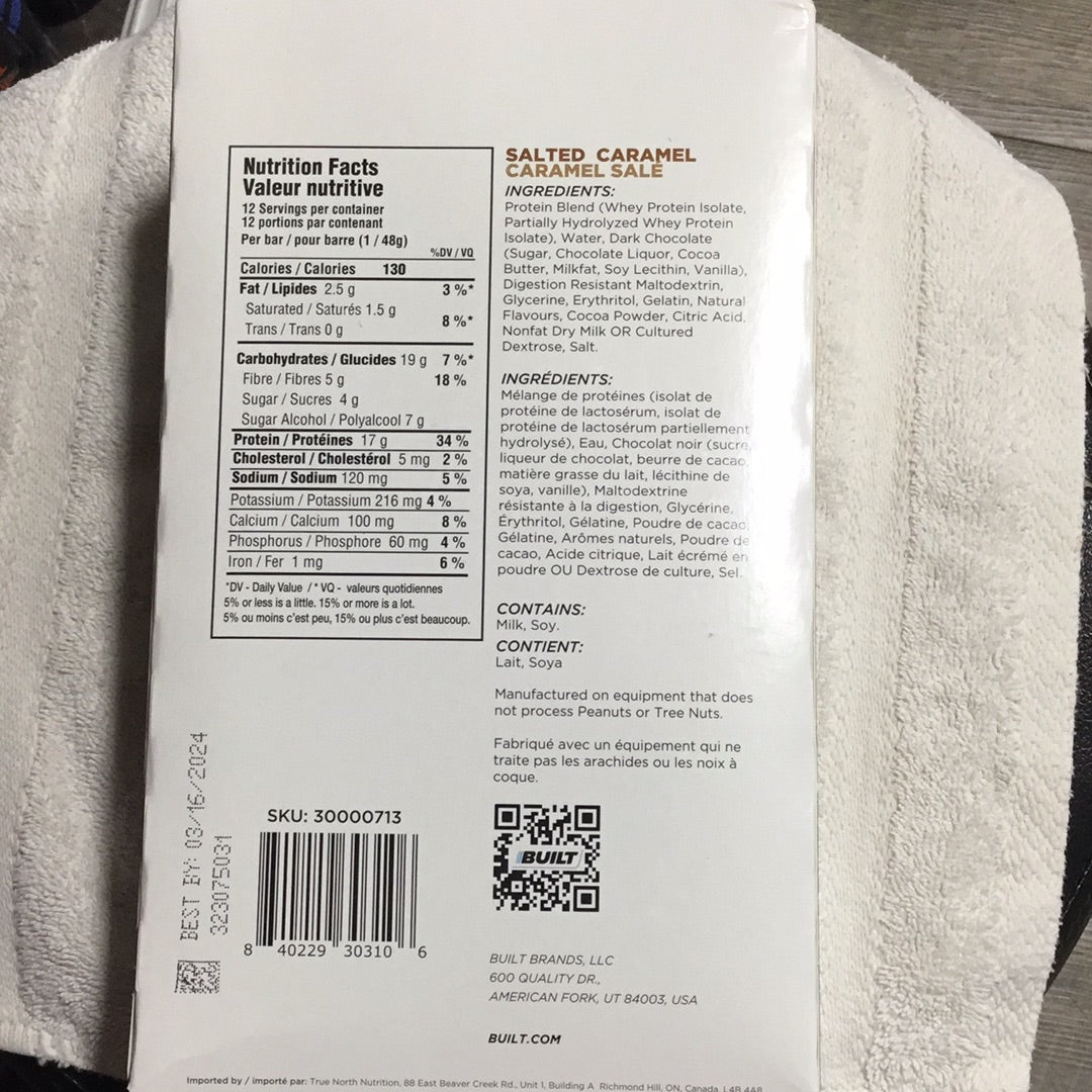 Built Bar- Salted Caramel- 17g Protein