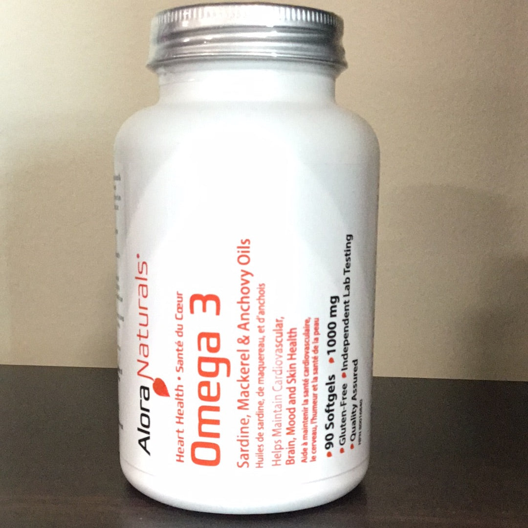 Alora Naturals- Omega 3- 90 Softgels