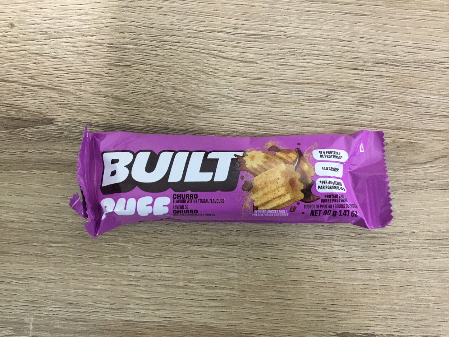 Built Bar Puffs- Churro- 17g Protein