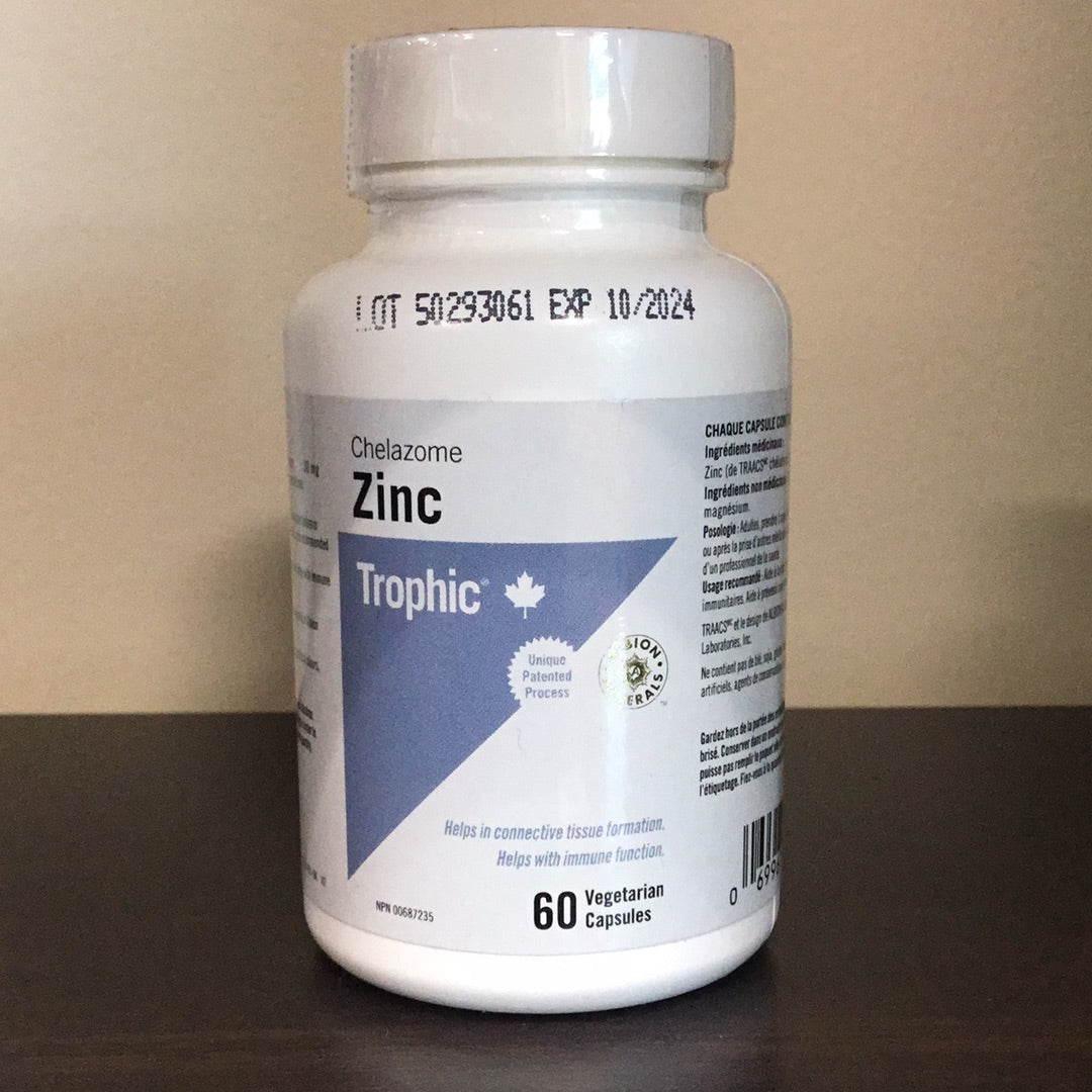 Chelazome Zinc- Trophic- 60 Vegetarian capsules