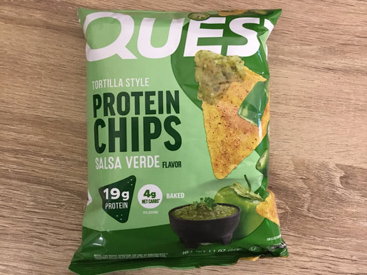 Quest Tortilla Protein Chips- Salsa Verde- 19 g protien
