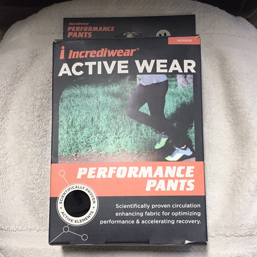 Incrediwear Active Wear- Performance Pants- Women’s M