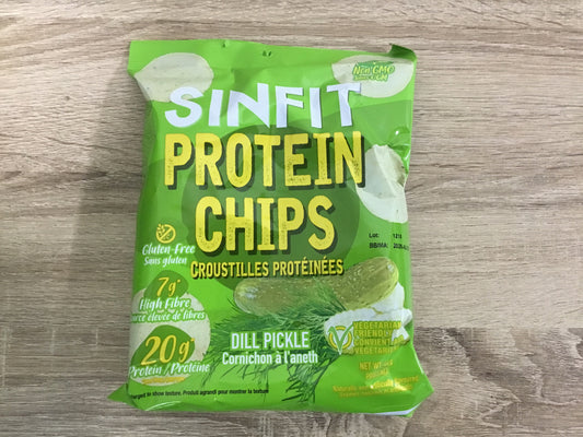 Sinfit protein chips dill pickle 20g protein
