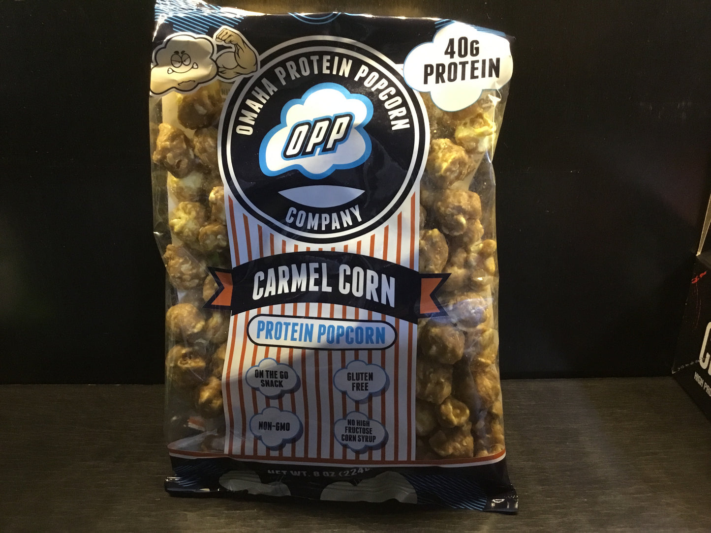 Omaha Protein Popcorn- Carmel Corn - 40g protein
