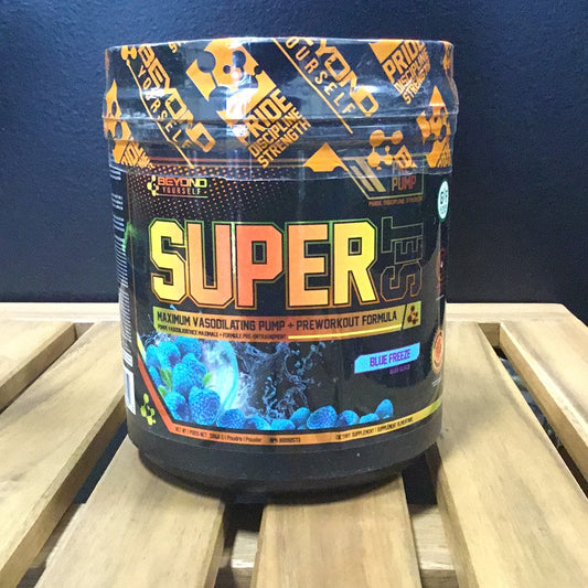 Beyond Yourself Super-Set Pre- Workout- Blue Freeze- 40 Servings