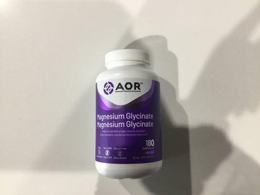 AOR magnesium glycinate 180 capsules