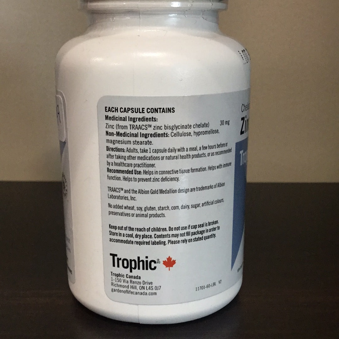 Chelazome Zinc- Trophic- 60 Vegetarian capsules