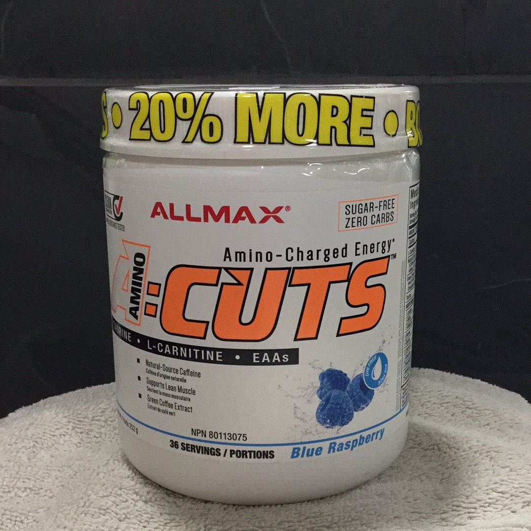 Allmax Amino Cuts- Blue Raspberry- 36 Servings