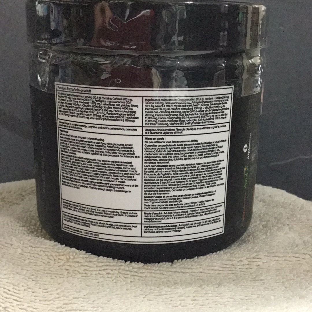 Bucked Up Pre-workout- Blood Raz- 25 Servings