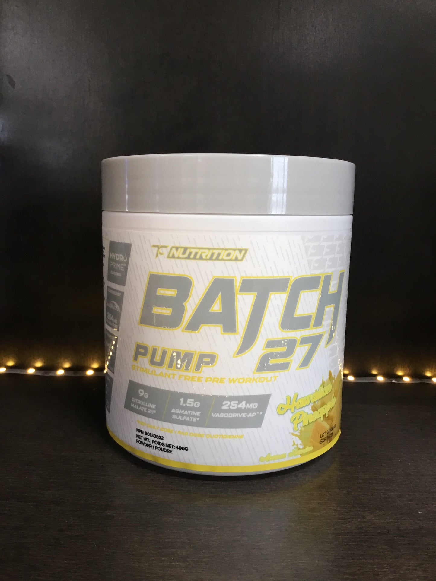 Batch 27 pump pre workout- Hawaiian pineapple