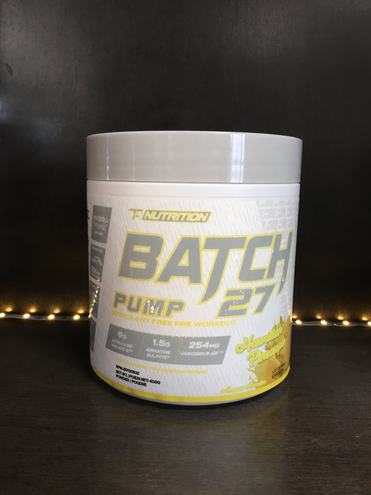 Batch 27 pump pre workout- Hawaiian pineapple