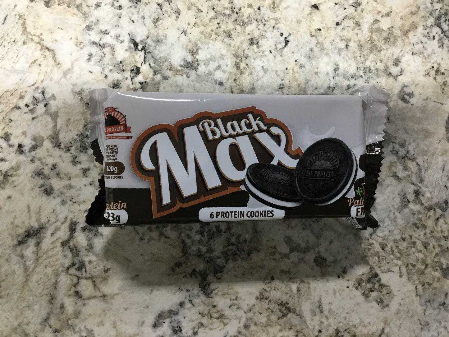 Black Max- 6 Protein Cookies- 23g Protein