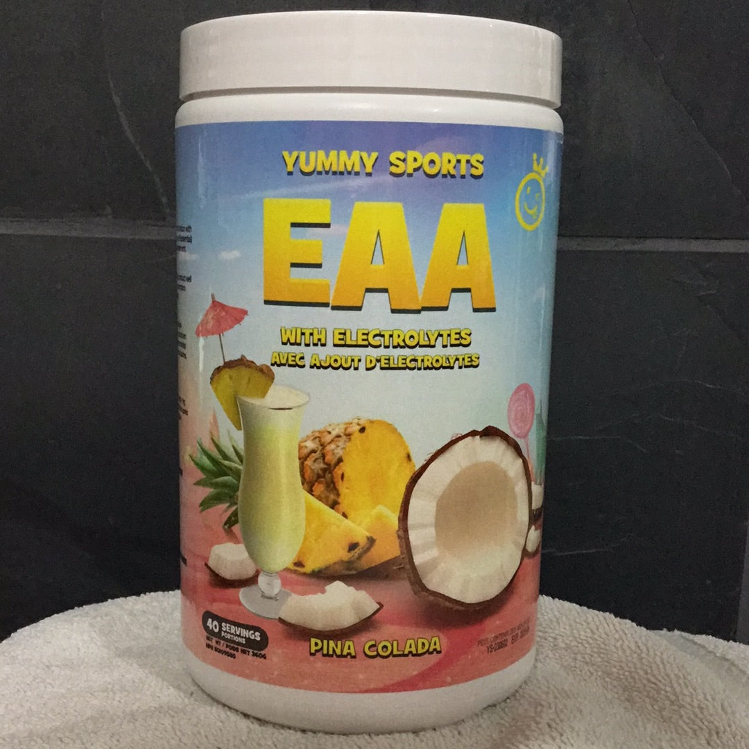 Yummy Sports EAA w/ Electrolytes- Pina Colada- 40 Servings