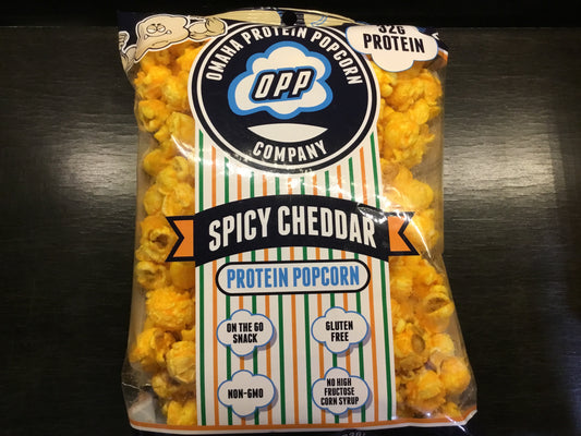 Omaha Protein Popcorn- Spicy Cheddar- 32g protein