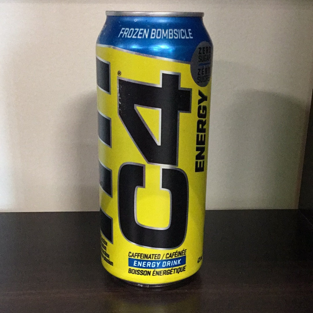 C4 Energy Drink- Zero Sugar- Frozen Bombsicle- 473 ml