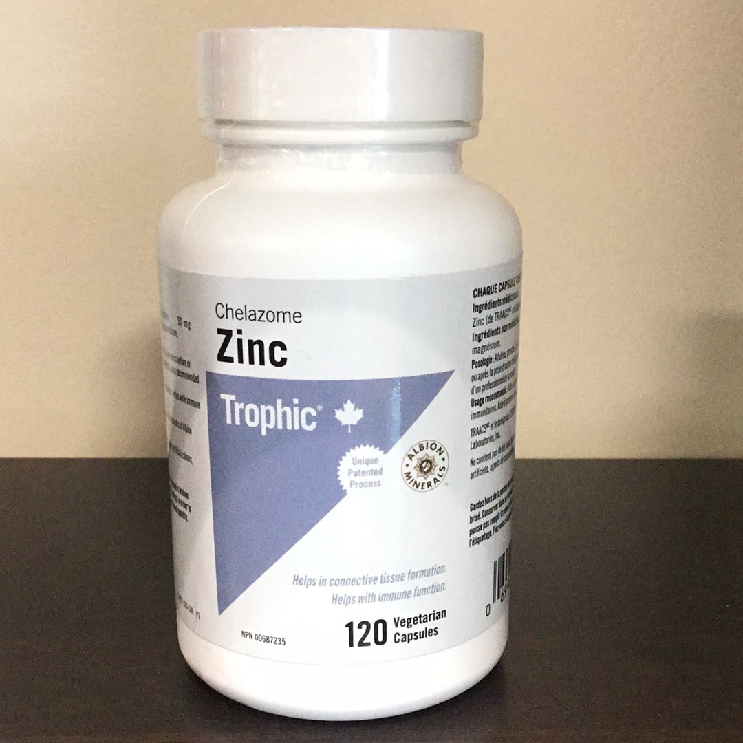 Chelazome Zinc- Trophic- 120 Vegetarian capsules