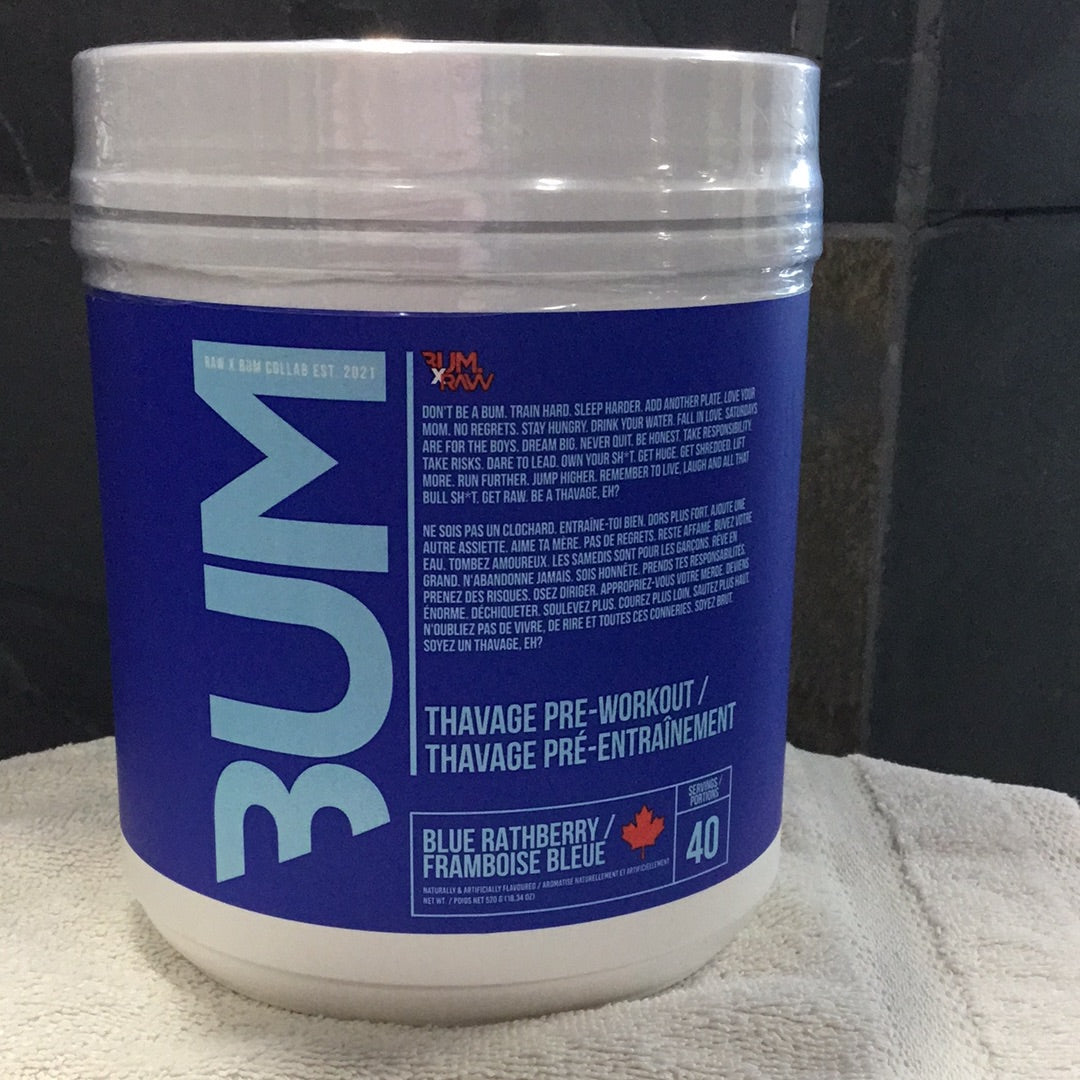 Bum Energy - Pre Workout Blue Rathberry