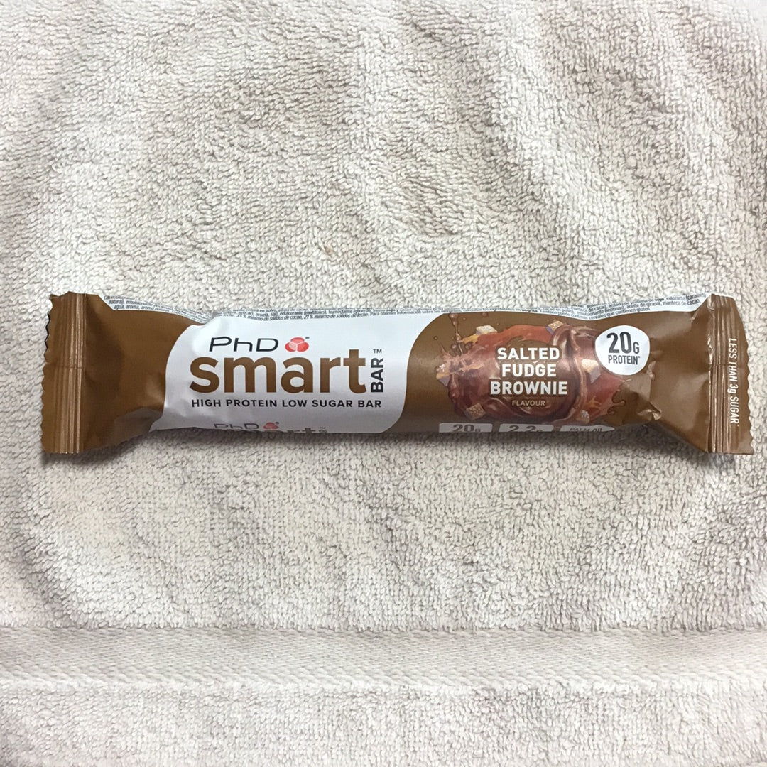 PhD Smart Bar- High Protein Low Sugar- Salted Fudge Brownie- 20g Protein