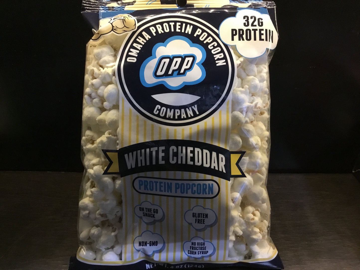 Omaha Protein Popcorn- White Cheddar - 32g protein