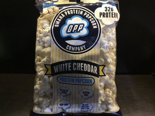 Omaha Protein Popcorn- White Cheddar - 32g protein