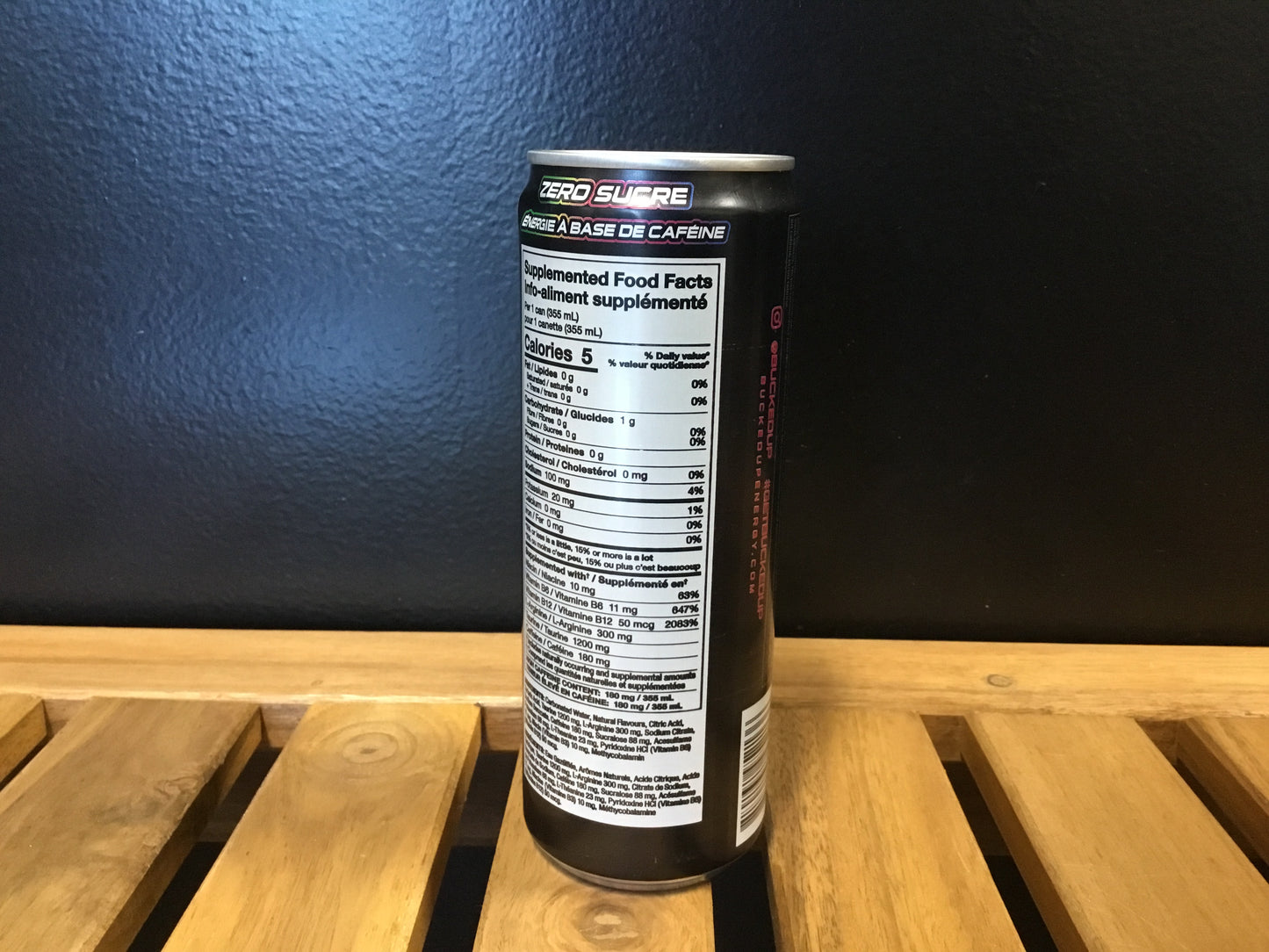 Bucked up energy drink- sour bucks 180mg caffeine
