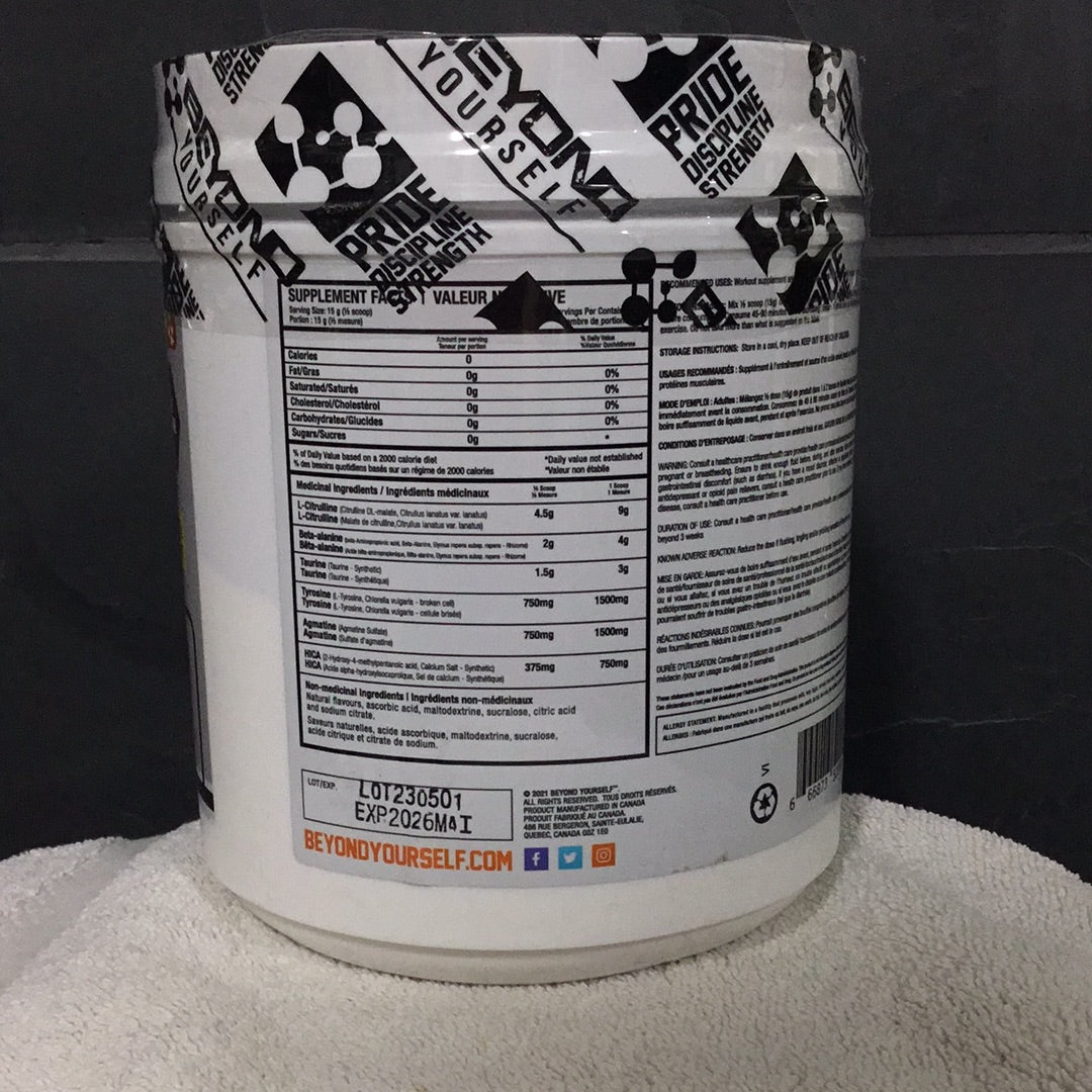 Beyond Yourself Super Set Pre-workout Stim- Free- Red, White & Boom- 40 Servings
