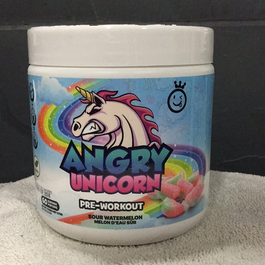 Yummy Sports Angry Unicorn Pre-workout- Sour Watermelon- 60 Servings