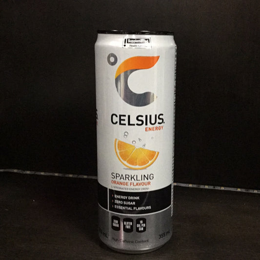 Celsius energy- orange flavour-140mg caffeine
