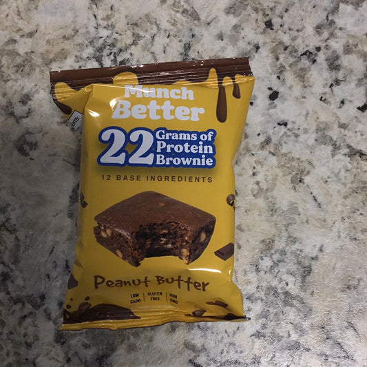 Munch better peanut butter brownie